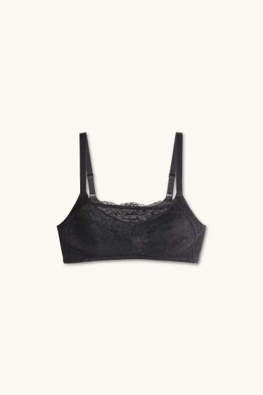 Dames - Prothese-BH zonder beugels - zwart