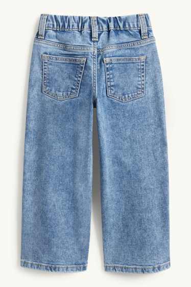 Enfants filles - Nœud - regular jean - jean bleu clair