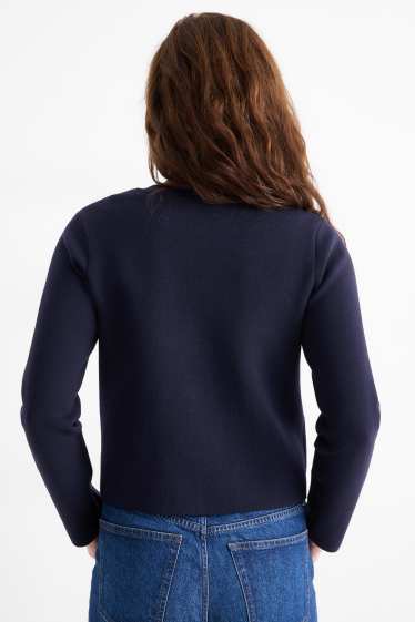 Dona - Jaqueta de punt - blau fosc