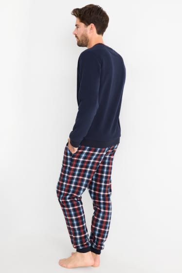 Men - Christmas pyjamas - stag - dark blue