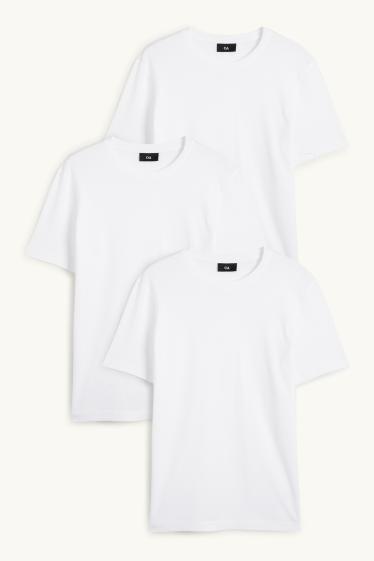 Home - Paquet de 3 - samarreta de màniga curta - regular fit - blanc