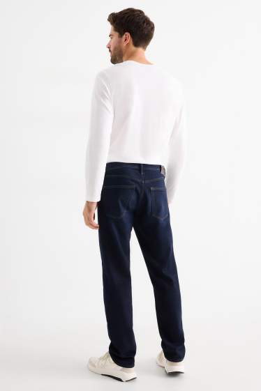 Hommes - Regular jean à boutons - jean chaud - LYCRA® - jean bleu foncé
