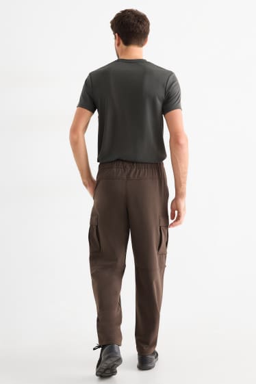 Pánské - Funkční cargo kalhoty - khaki