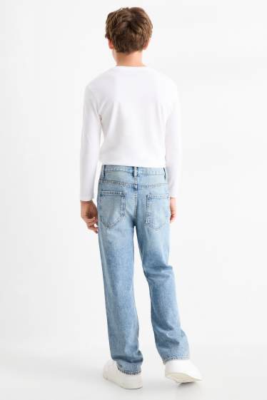 Kinder Buben - Relaxed Jeans - helljeansblau