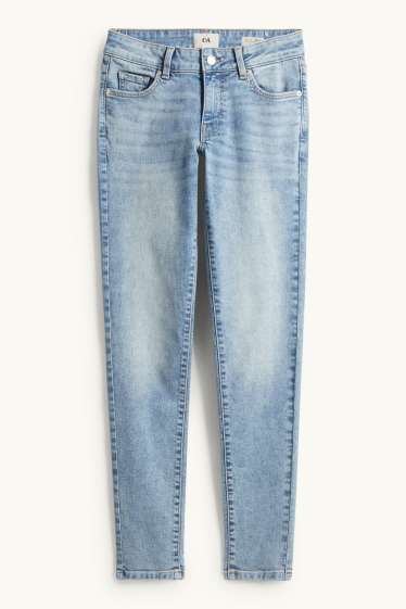 Femmes - Skinny jean - low waist - LYCRA® - jean bleu clair