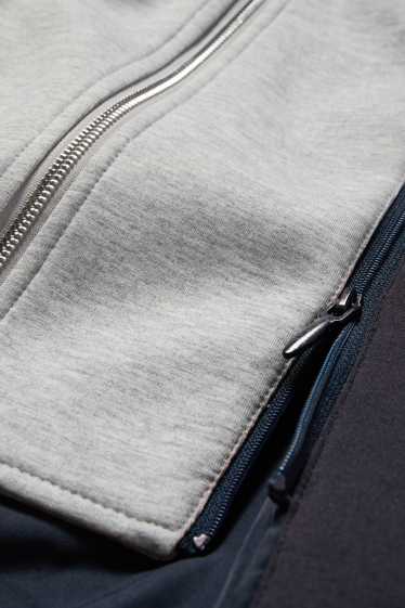 Femmes - Manteau à capuche - bleu foncé