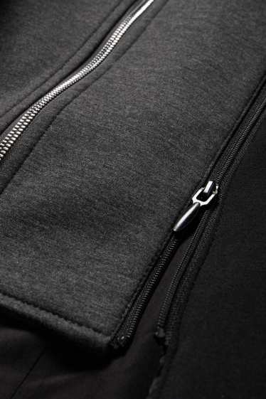 Femei - Palton cu glugă - negru