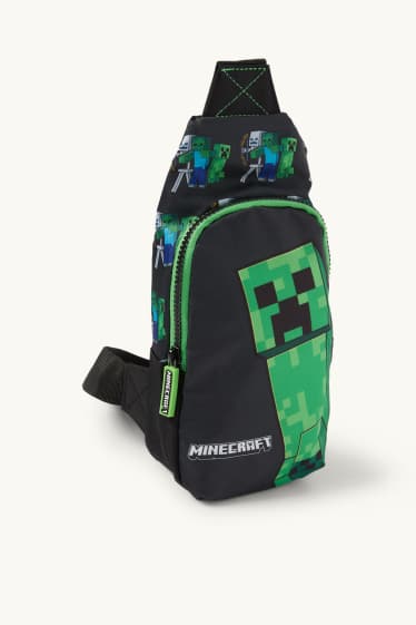 Niños - Minecraft - bolso bandolera - negro