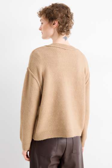 Femmes - Gilet de maille - beige