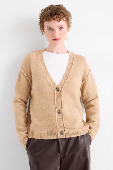 Femmes - Gilet de maille - beige