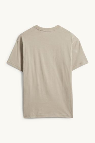 Kinderen: jongens - Skater - T-shirt - taupe