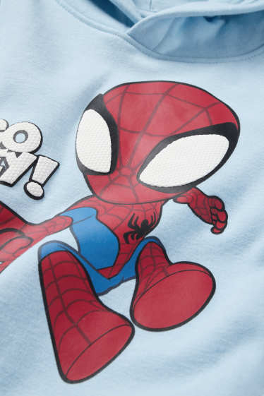 Bambini - Spidey e i suoi Fantastici Amici - felpa con cappuccio - azzurro