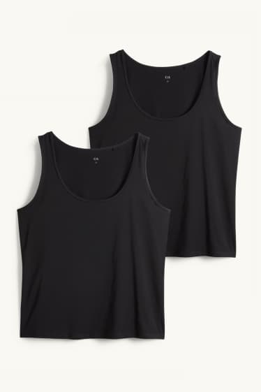 Donna - Confezione da 2 - top - nero