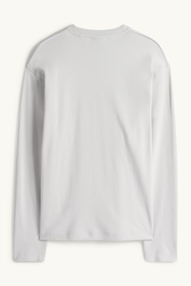 Home - Samarreta de màniga llarga - relaxed fit - gris clar