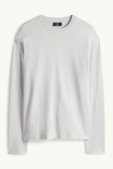 Home - Samarreta de màniga llarga - relaxed fit - gris clar