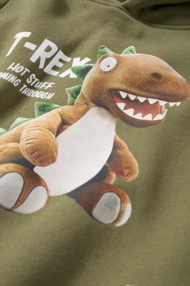 Kinder Buben - Dino - Hoodie - grün
