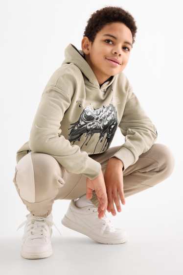 Kinder Buben - Gaming-Controller - Hoodie - beige