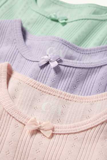 Nena - Paquet de 3 - samarreta interior de teixit d'ordit calat - verd menta