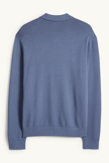 Heren - Trui - blauw