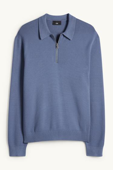 Heren - Trui - blauw