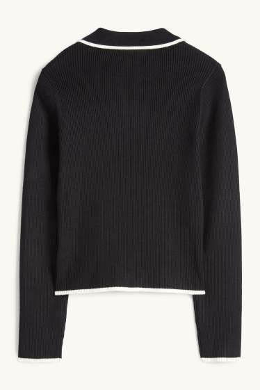 Nena - Jersei - de canalé - negre