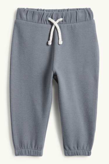 Bébés garçons - Mickey Mouse - tenue bébé - côtelée - 2 pièces - gris