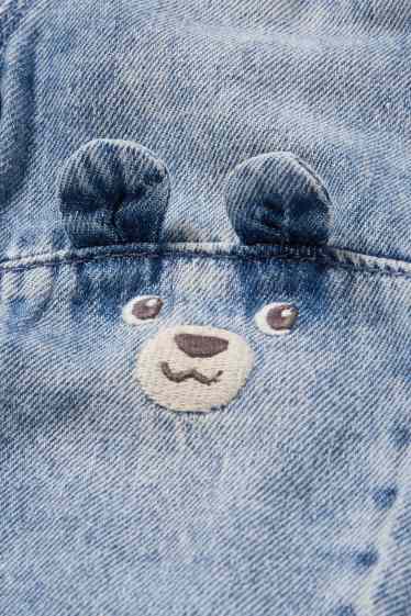 Bebeluși - băieți - Ursuleți - jeans bebeluși - denim-albastru deschis