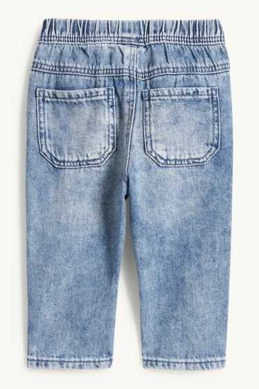 Bebeluși - băieți - Ursuleți - jeans bebeluși - denim-albastru deschis