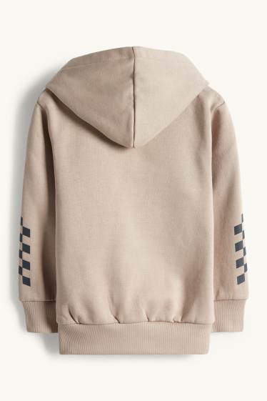 Children Boys - Cars - hoodie - beige