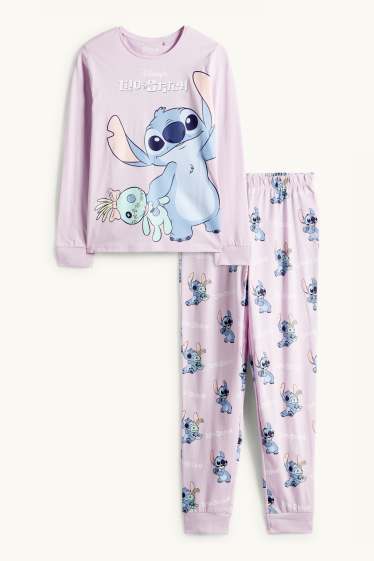 Nena - Lilo & Stitch - pijama - 2 peces - rosa