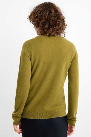 Dames - Trui van kasjmier - groen