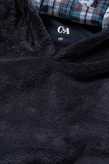 Herren - Fleece-Pyjama - dunkelblau