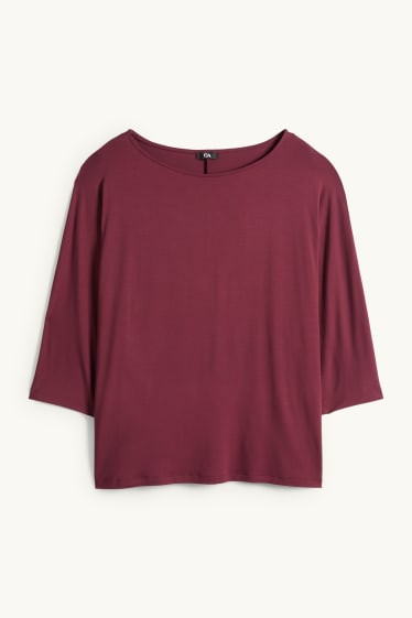 Dames - Longsleeve - bordeaux