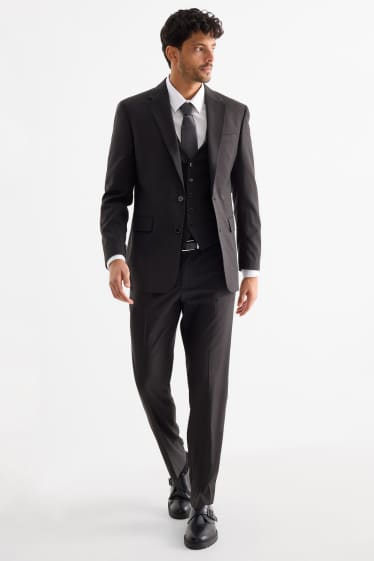 Home - Vestit amb corbata - regular fit - elàstic - 4 peces - gris