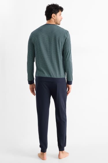 Herren - Pyjama - dunkelblau