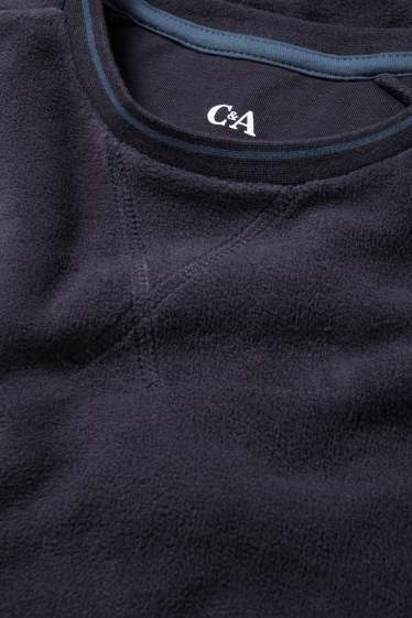 Hommes - Pyjama en polaire - bleu foncé