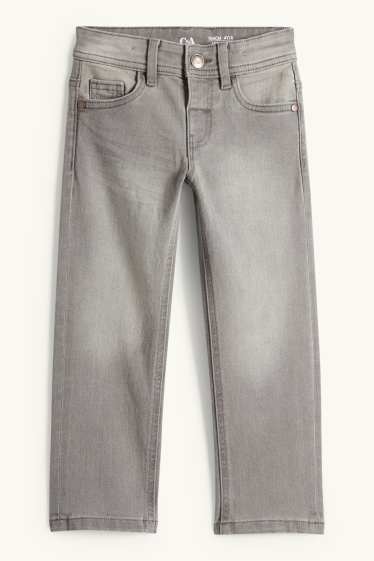 Kinder Jungen - Straight Jeans - helljeansgrau