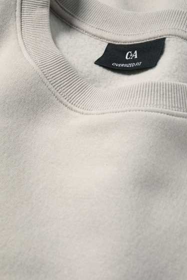 Heren - Oversized sweatshirt - lichtgrijs