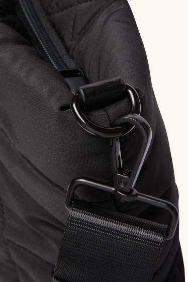 Dona - Bossa shopper gran embuatada amb la corretja extraïble - negre