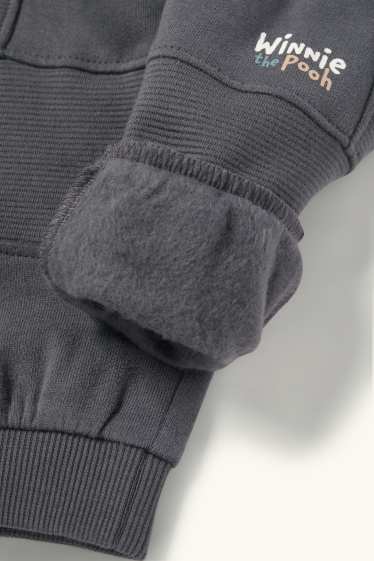 Baby Jungen - Winnie Puuh - Baby-Outfit - gerippt - 2 teilig - dunkelgrau