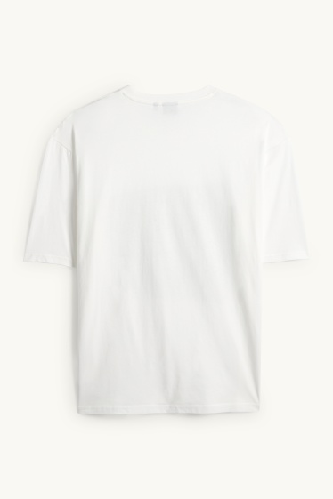 Home - Samarreta de màniga curta - oversized - Stranger Things - blanc