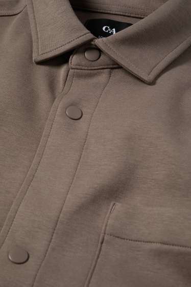 Home - Sobrecamisa - relaxed fit - marró clar