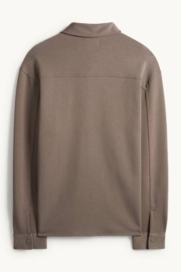 Home - Sobrecamisa - relaxed fit - marró clar