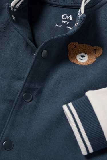 Bébés garçons - Oursons - veste en molleton bébé - bleu foncé