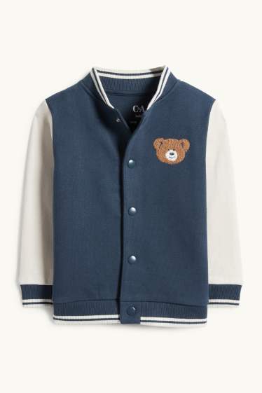 Bébés garçons - Oursons - veste en molleton bébé - bleu foncé