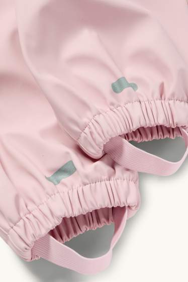 Baby Girls - Waterproof baby trousers - waterproof - rose