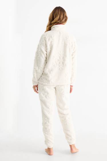 Femmes - Pyjama d’hiver - blanc crème