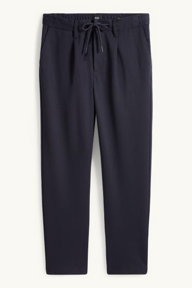 Herren - Chino - Tapered Fit - strukturiert - dunkelblau