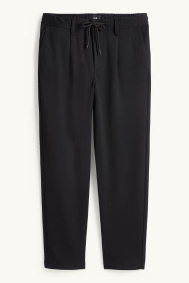 Herren - Chino - Tapered Fit - strukturiert - schwarz