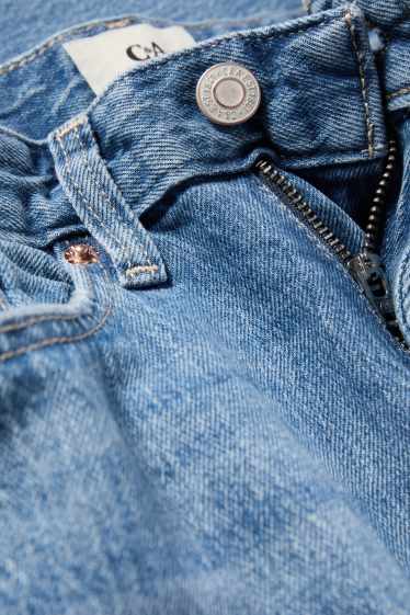 Dámské - Straight jeans - high waist - LYCRA® - džíny - světle modré